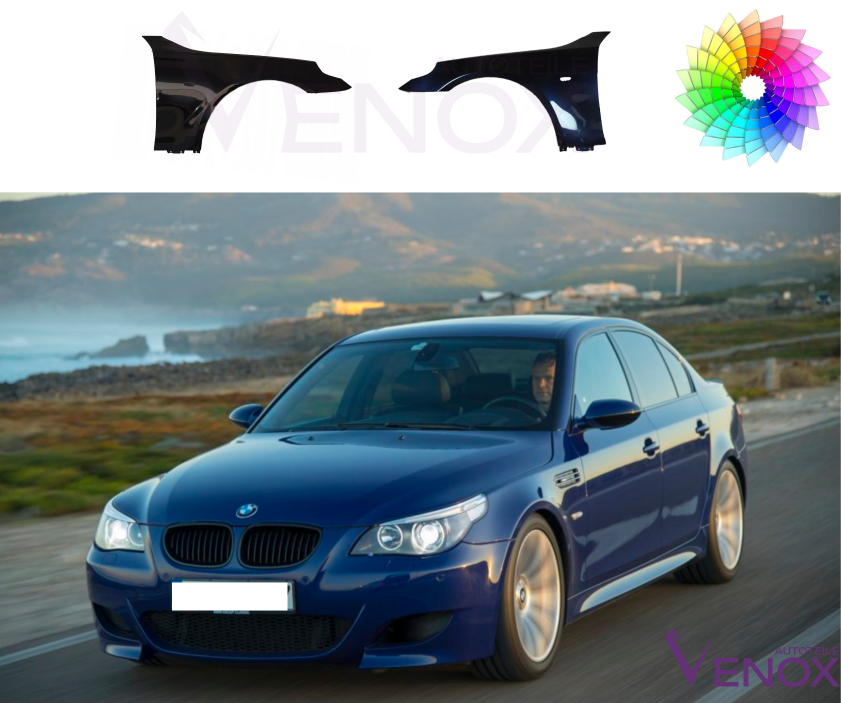 Pravý blatník BMW E60 E61 03-10 Každá farba – Obrázok 2