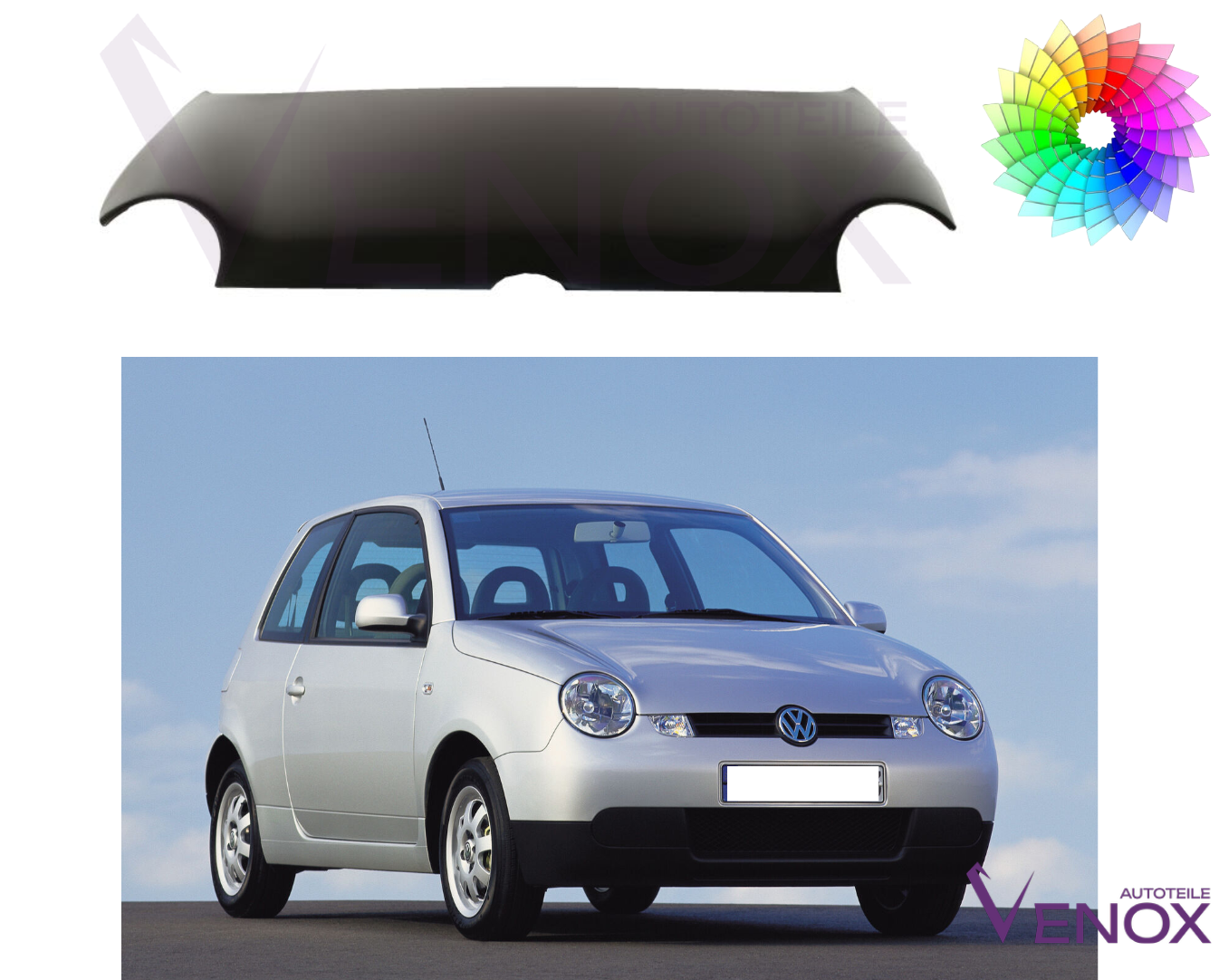 Kapota Vw Lupo 1998-2002 ľubovoľná farba – Obrázok 2