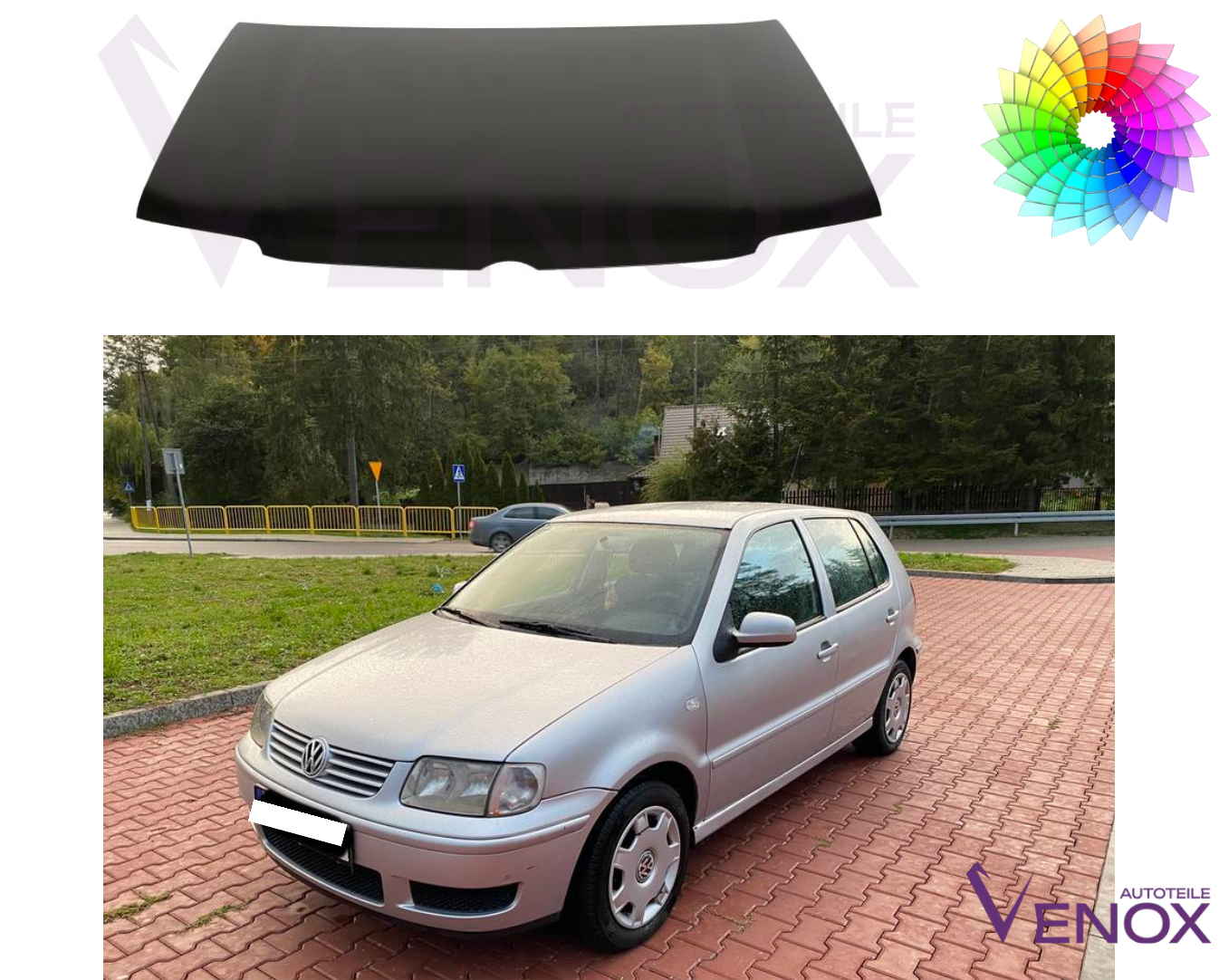 Kapota Vw Polo 6N2 1999-2001 ľubovoľná farba – Obrázok 2