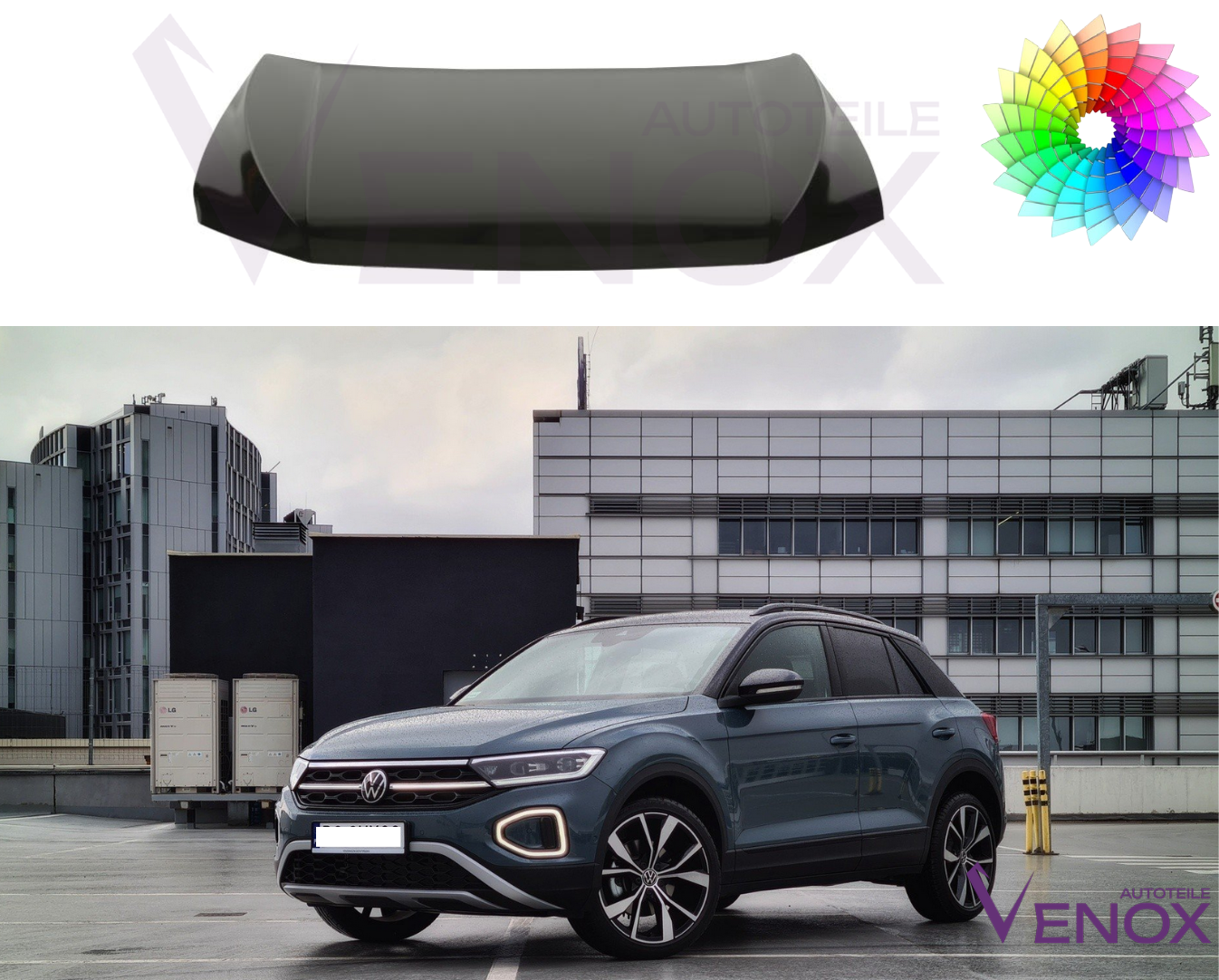 Kapota Vw T-Roc 2017- ľubovoľná farba – Obrázok 2