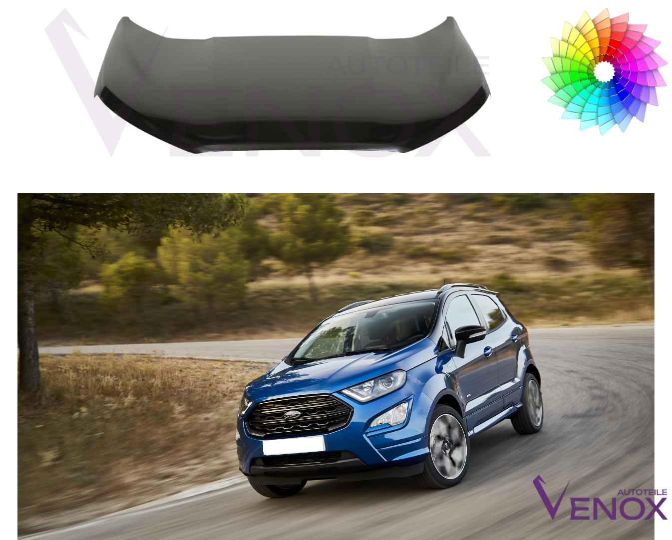 Kapota Ford Ecosport od 2017 ľubovoľná farba – Obrázok 2