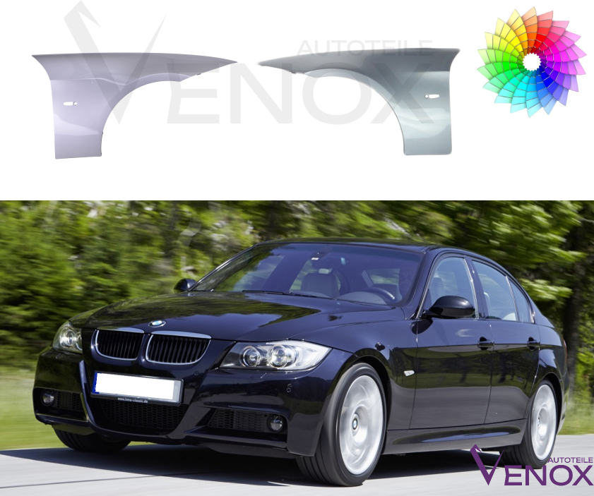 Pravý blatník BMW E90 E91 2004-2013 ľubovoľná farba – Obrázok 2