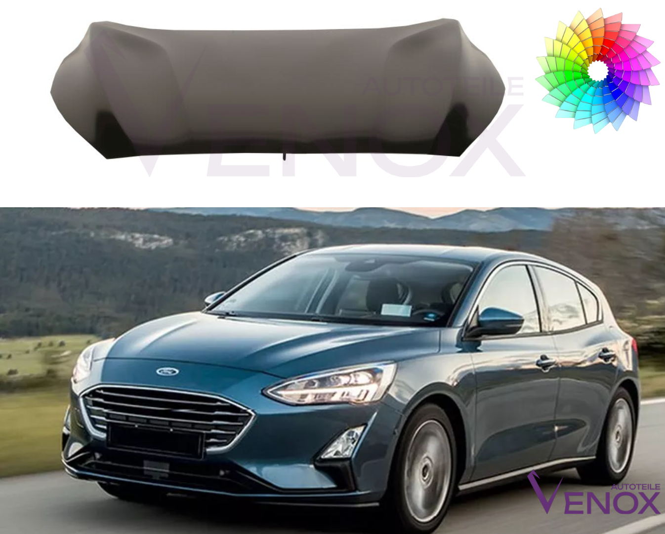 Kapota Ford Focus Mk 4 od 2018 ľubovoľná farba – Obrázok 2