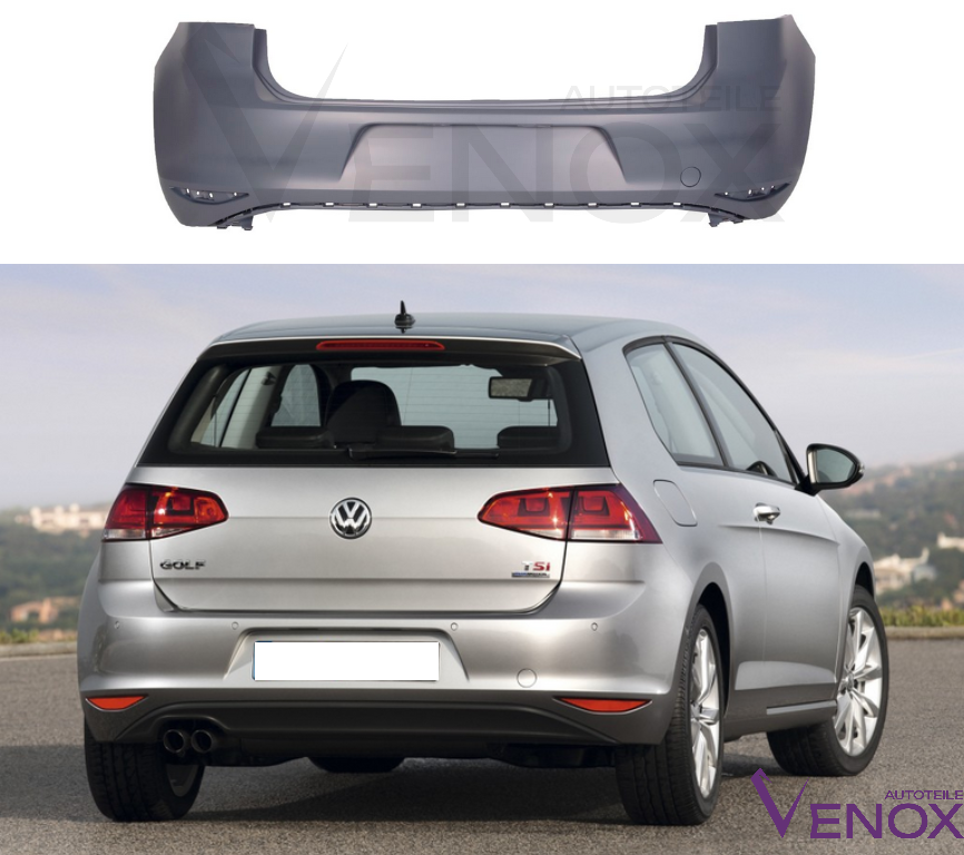 Zadný nárazník VW Golf 7 2012-2017 ľubovoľná farba – Obrázok 2