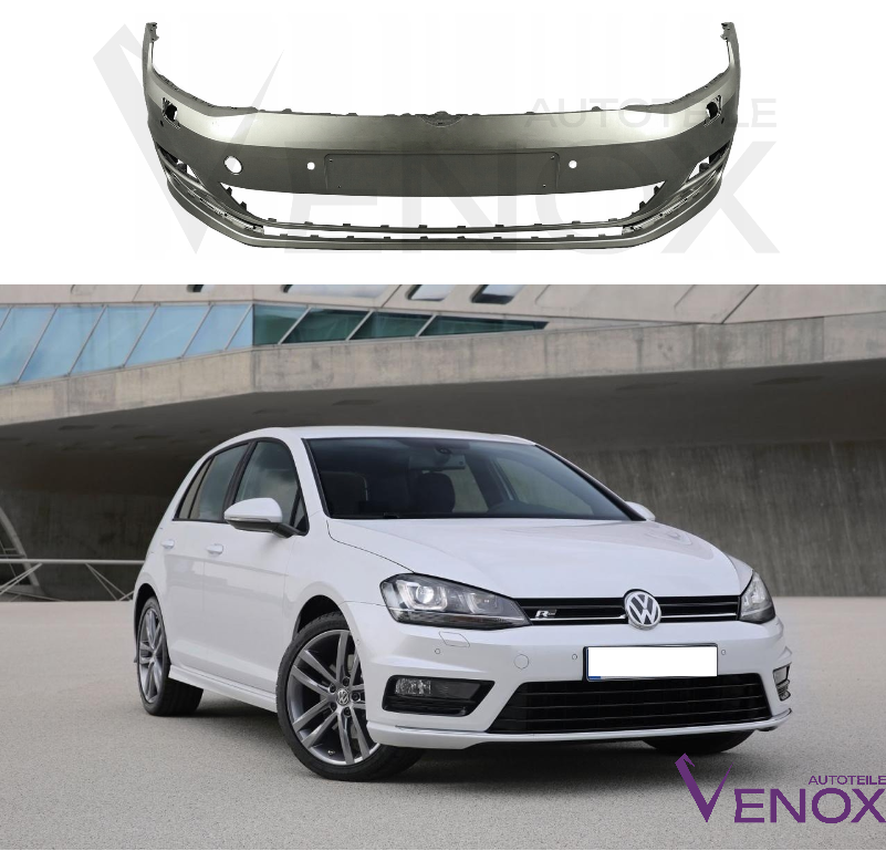 Predný nárazník VW Golf 7 VII 2012-2017 PDC SR ľubovoľná farba – Obrázok 2