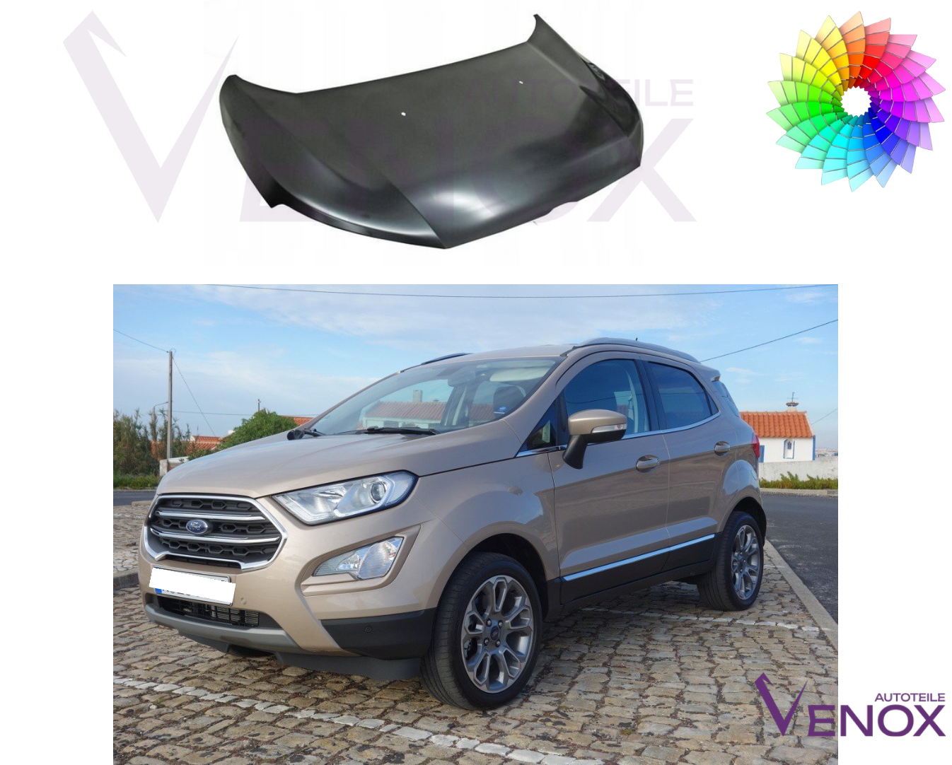 Kapota Ford Ecosport 2013-2017 ľubovoľná farba – Obrázok 2
