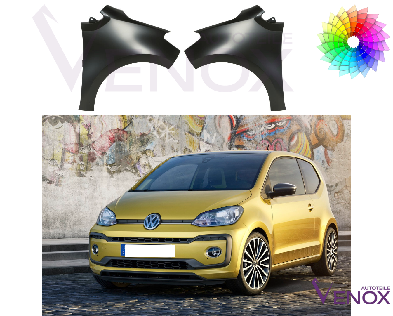 Ľavý blatník VW UP! Seat Mii Škoda Citigo Od 2016 – Obrázok 2