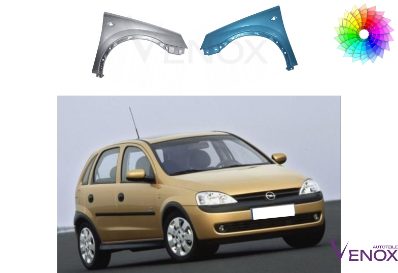 Ľavý blatník Opel Corsa Combo C 2000-2010 ľubovoľná farba – Obrázok 2