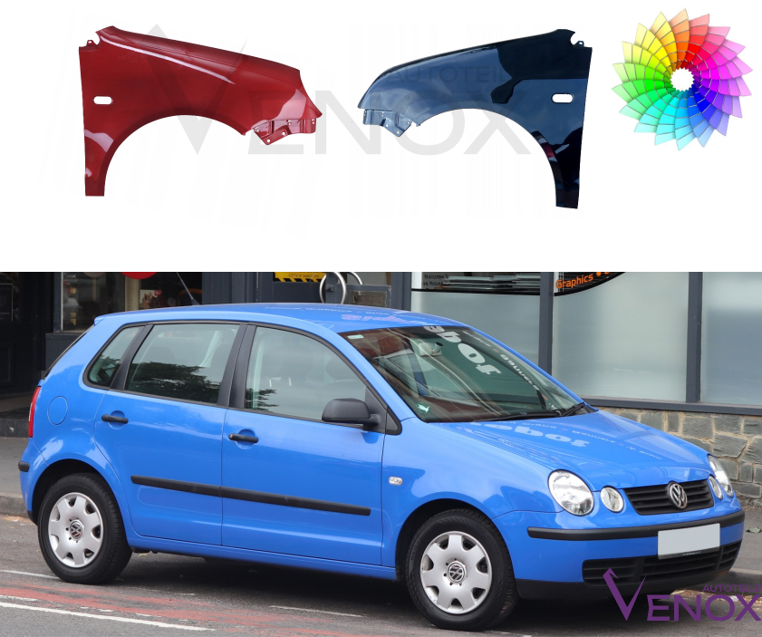 Ľavý blatník VW POLO 9N 01-05 ľubovoľná farba – Obrázok 3