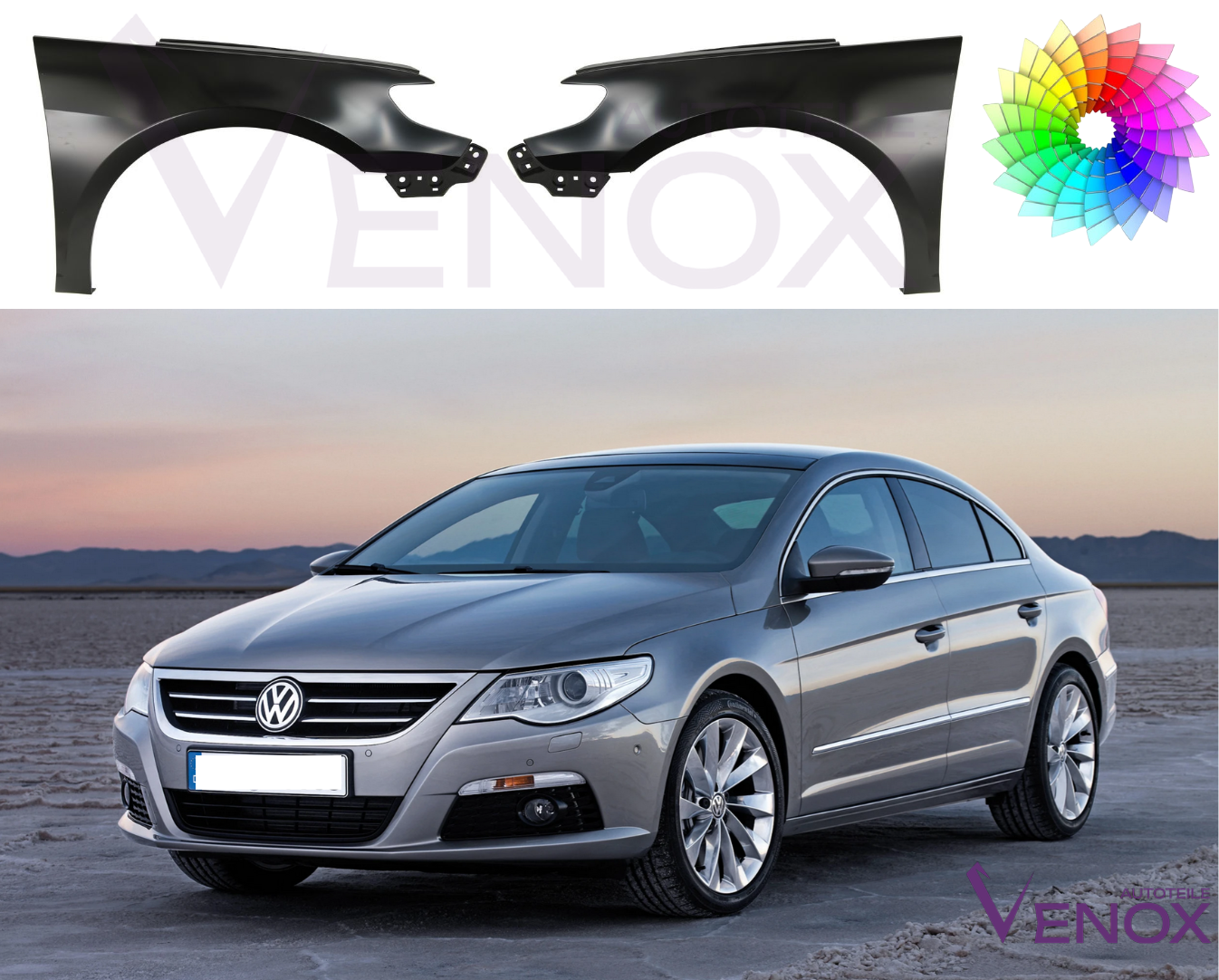 Ľavé krídlo VW Passat CC 357 08-12 Každá farba – Obrázok 2