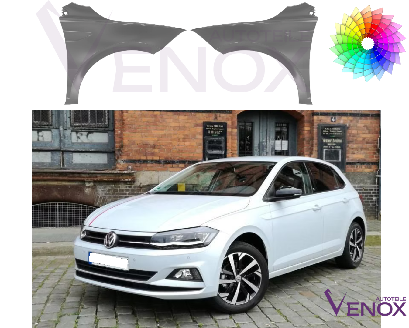 Pravé krídlo VW Polo AW od 2017 ľubovoľná farba – Obrázok 2