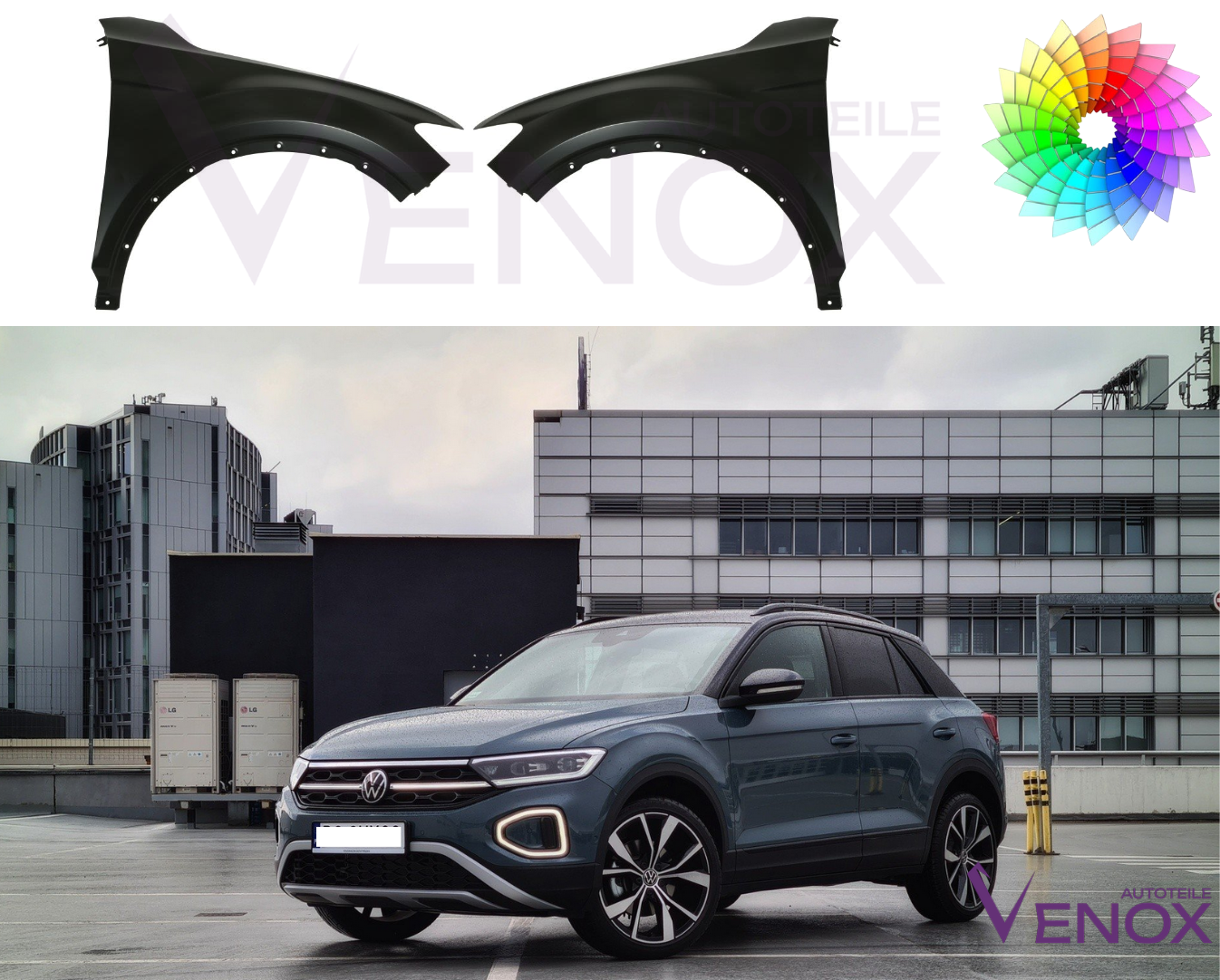 VW T-Roc 2G Pravý blatník od 2017 Všetky farby – Obrázok 2