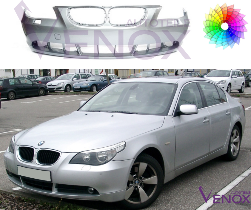 Predný nárazník BMW 5 E60 03-07 SR ľubovoľná farba – Obrázok 2