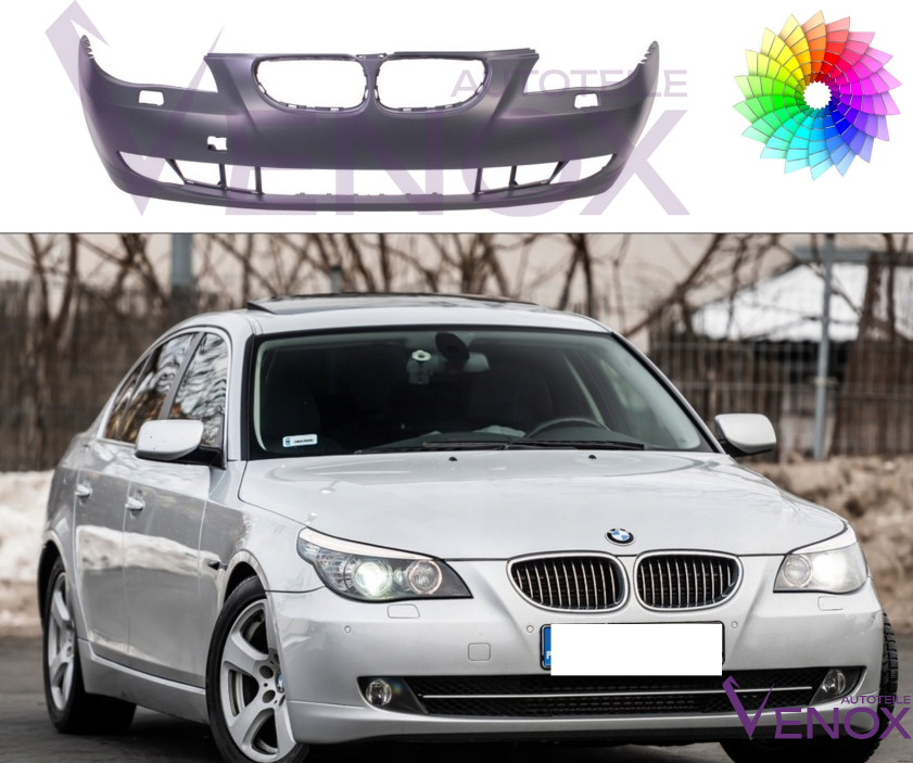 Predný nárazník BMW 5 E60 07-10 SR ľubovoľná farba – Obrázok 2