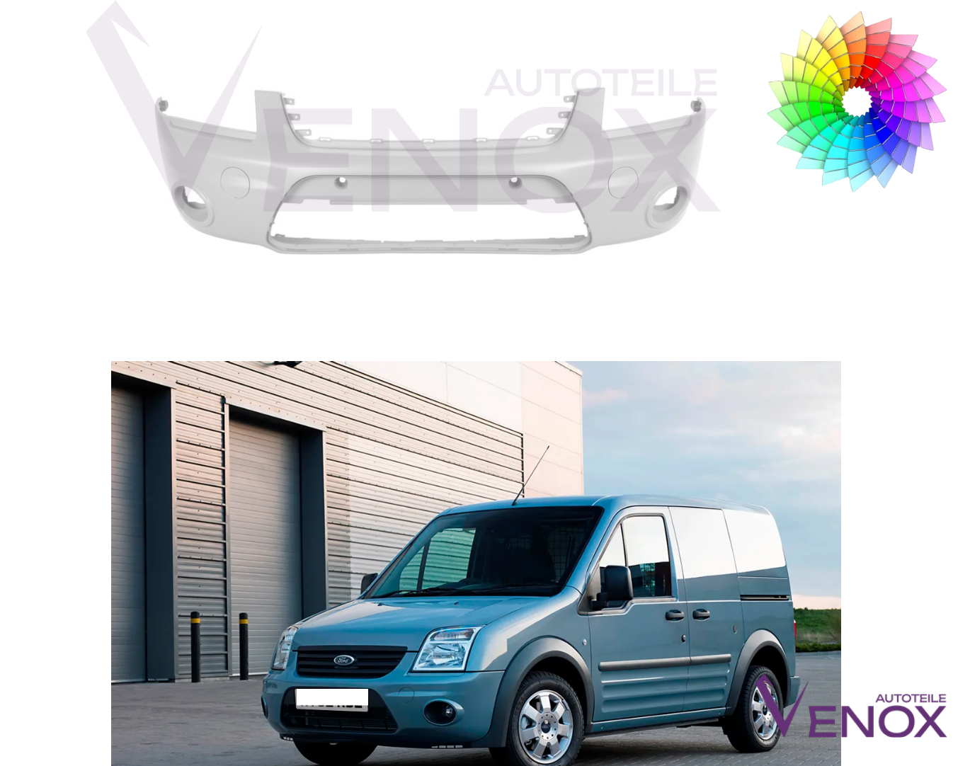 Predný nárazník Ford Tourneo 06-14 SW+- ľubovoľná farba – Obrázok 2
